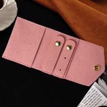 1pc Foldable Jewelry Storage Bag, Jewelry Roll Bag, Cosmetic Bag, Waterproof Travel Jewelry Organizer, Portable Jewelry Storage Bag, Essential Travel Accessory, Sunny Travel, Back To School Season - Multicolor - View 4