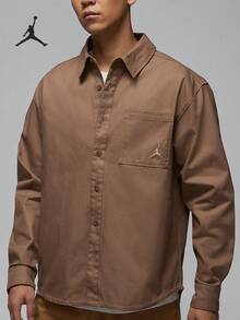 Kemeja Kancing Depan Bordir Luar Ruangan Pria Nike Asli JORDAN dengan Kerah FV7447-223 - FV7447-223 - View 1