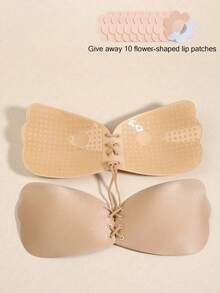 1pc Invisible Push-Up Bra, Strapless Self-Adhesive Design, Suitable For Bikini And Strapless Evening Dress - Multicolor - View 17