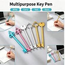 Vintage Key Neutral Pen Creative Writing Exam Water Pen Cute Learning Stationery Office Supplies [Random Color & Style] [Due To Photography Reasons, There May Be Slight Color Difference] - A - View 11
