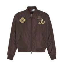 Adidas MODERN PADDED BOMBER CNY Pilot Casual Versatile Punk Loose Stand Collar Long Sleeve Jacket Men's - Brown - View 7