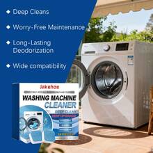 jakehoe Count Washing Machine Cleaner Tablets, Deep Clean Formula For Top Load & Front Load Washers, Removes Odor, Hard Water Stains, Lime Scale, Soap Scum, Lint, Leaves Fresh Scent, HE Compatible, Easy Use, ,New And Oldmodels Will Beshipped Randomly. - Multiple Forms - View 3