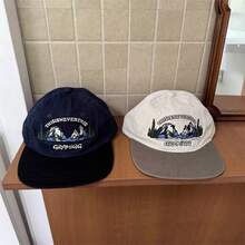 1pc Letter Street Polyester (Polyester) Embroidered Decor Letter Embroidery Colorblock Flat Brim Baseball Cap Unisex Fashion Minimalist Casual Outdoor Travel Versatile Sun Hat Spring Summer Autumn Winter - Hip Hop Hat - View 1