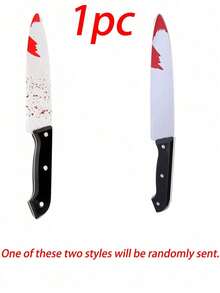 Water Drop Disco Scream Ghost Mask, Blood-Stained Knife Set, Costume Accessories, Party Glamour Outfit, Photography Props, Halloween Cosplay - Multicolor - View 6