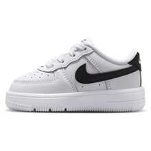 Nike Air Force 1 Low Lace White/Black Casual Sneakers Boys' Toddler IF1674-101 | Court-To-Street Style, Iconic Silhouette - 白黑色 - 查看 3