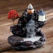 Mountain And Water Backflow Incense Burner Waterfall Smoke Incense Holder Zen Home Desktop Decor Ornament - Multicolor - View 7