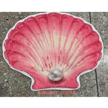 1PC Pink Cute Pearl Shell Shaped Bathroom Mat, Small Rug, Welcome Mat, Carpet, Floor Mat, Outdoor Doormat, Kitchen Rug, Home Decor, Front Door Mat, Area Rug - Multicolor - View 4