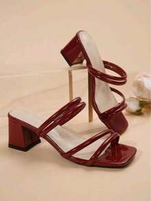 GAN AI Women Pumps - Burgundy - View 6