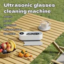 YAIUZGOO Ultrasonic Cleaner, Suitable For Jewelry, Makeup Brushes, Glasses, Watch Bands And Office Supplies, Multi-Function Deep Cleaning Machine, One-Touch Operation, Low Noise Design, Portable Home Daily Care Cleaning Equipment - View 3