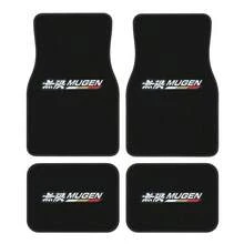 通用 4 件組 [MUGEN 圖案 - JDM 印花] 聚酯纖維材質水晶絨汽車地墊，適用於所有車型，汽車內飾配件 - 彩色 - 查看 2