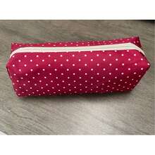 Cute Polka Dot Pencil Case Large Capacity Student Pencil Brush Storage Bag - A - View 8