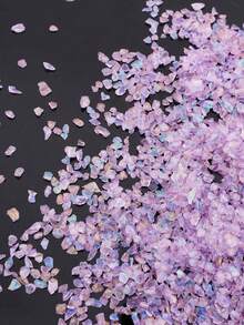 1‑4mm(0.04‑0.16 Inch) Colorful Glass Crushed Stones, Crystal Chips Particles. Exquisite Workmanship, Fresh & Versatile; Irregular Mixed‑Color Style For DIY Jewelry & Vase Filler - 1PC - View 13