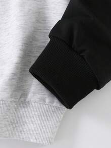 Girls Raglan Sweatshirt, Music Soothes My Soul Headphone Graphic Long Sleeve Crewneck Pullover, Tween Casual Top - Multicolor - View 5