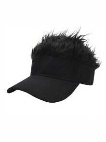 1pc Unisex Funny Spiky Wig Sun Hat, Adjustable Creative Wig Sun Hat, Suitable For Party And Outdoor Sports - Wig Baseball Cap - View 4