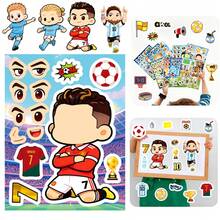FIFA 8pcs Chibi Football Star DIY Mix & Match Face Sticker Set, Cristiano Ronaldo, Lionel Messi, Erling Haaland, Lamine Yamal And Kylian Mbappé - Multicolor - View 5