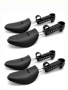 QKC 2 Pairs Adjustable Shoe Stretchers, Unisex Shoe Shape Correctors, Adjustable Length Shoe Form Maintainers Suitable For Dress Shoes And Athletic Shoes - 2 Pairs - Black - View 8