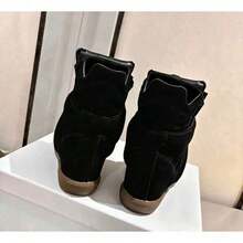 Women Wedge Sneakers - 黑色 - 查看 2