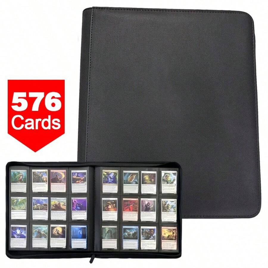 576 Cards Pocket Trading Card Binder 12 Pocket Trading Card Album Folder Case - 35*33*5cm - View 1