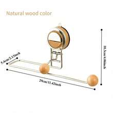 1 cái giá treo khăn giấy nhà bếp có cốc hút, giá treo giấy vệ sinh bằng thép không gỉ, kệ để khăn giấy, giá treo giấy vệ sinh, phụ kiện phòng tắm - Nhiều màu - Xem 13