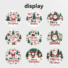Santa Claus And Snowman Blessing Stickers, Packaging Bag Sealing Labels, Self-Adhesive, Not Easily Falling Off, Suitable For Decorating Skateboards, Guitars, Laptops, Cars, Gift Bags, Packaging Embellishment, Adhesive Labels, Sealing Stickers, Daily Use Stickers, Phone Stickers, Phone Decoration, Water Cup Stickers, Water Bottle Stickers, Christmas, Envelope Stickers - View 7