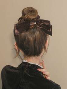3/1 buah Bando Rambut Pita Beludru Elegan Vintage, Bando Rambut Pita Gaya Minimalis Musim Gugur/Dingin, Tali Bando Rambut, Desain Multifungsi, Bahan Poliester, Aksesori Rambut yang Dapat Dipakai Sepanjang Musim, Aksesori Rambut Bando Wanita, Hadiah Aksesori Rambut Bando untuk Hari Valentine. - MultiWarna - View 5