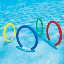 1/4 Reusable Dive Rings, Perfect For Pool And Summer Beach Play. They Are Essential For Summer Beach And Pool Party Supplies, Water Games And Dog Water Play. Pool Accessories, Pool Floats, Pool Inflatables, Vacation Essentials, Beach Bag, Pool Essentials, Swimming Pool - Upgraded Version - View 9