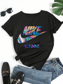 Women T-Shirts - 黑色 - 查看 5