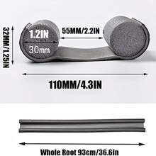 ZHGEE 1pc Door Gap Seal Strip, Soundproof, Windproof, Heat-Insulating, Insect-Proof, Dust-Proof, Leather Material, Used For Door Bottom Sealing, Sticker, Wall Sticker, Vinyl Sticker, Home Decor, Spring Decor, Home Refresh, Decorative Sticker, Birthday Graduation Gift - Multicolor - View 4