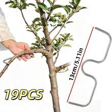 19PCS Metal Tree Branch Bending Clips, 5.11in Gardening Plant Branch Training Extension Clips, Reusable Orchard Branch Shaping Angle Opening Tool, Suitable For Fruit Trees, Bonsai And Garden Pruning - A - View 3