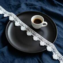 Retro Embroidered Lace Ribbon Tassel Lace Trim, 0.43 Inches Wide. Lace Decorative Technique. Suitable For DIY Embroidered Bed Skirts, Wedding Party Decorations, Jumpsuits, And Craft Decorations | Embossed Design | Decorative Item - Multicolor - View 13