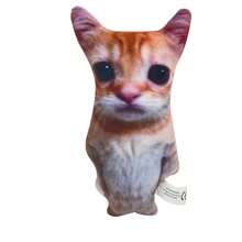 1 buah Kucing 3D Realistis Berkualitas Tinggi, Boneka Hewan Kucing Mewah, Hadiah Thanksgiving, Dekorasi Ruangan - MultiWarna - View 6