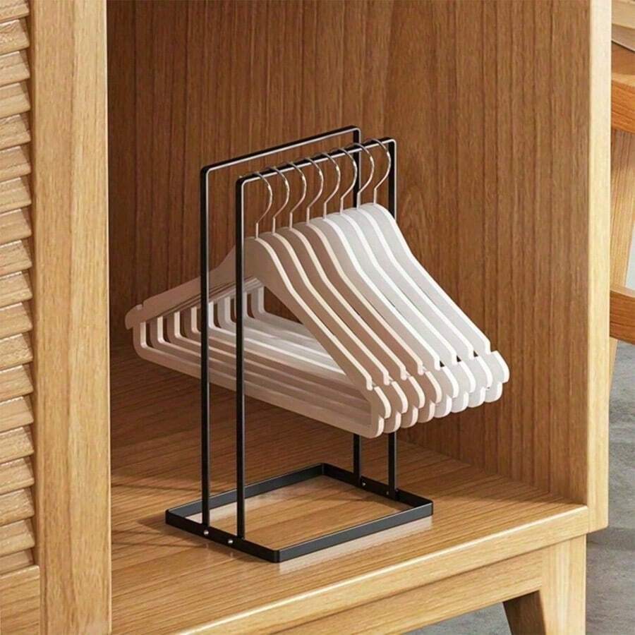 Large Capacity Stainless Steel Detachable Clothes Hanger Stackable Rack For Adults And Children, Space-Saving Clothes Hook Organizer, Suitable For Home Laundry Room, Closet Decoration, Holiday Decoration, Room Decoration And Home Decor - Multicolor - View 1