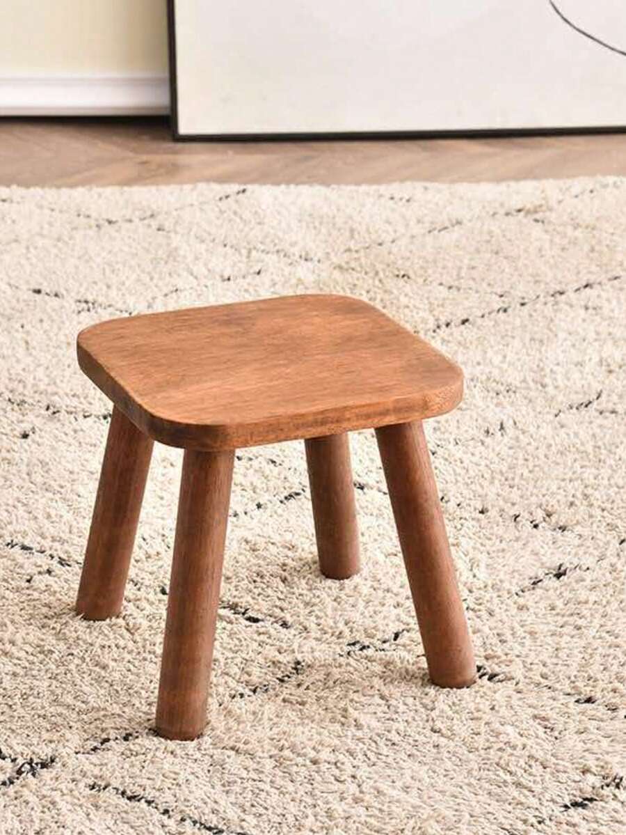 Solid Wood Small Stool, Stackable Dining Chair, Dining Table Chair, Small Stool, Home Living Room Chair, Bench, Footstool, Low Stool - Multicolor - View 1