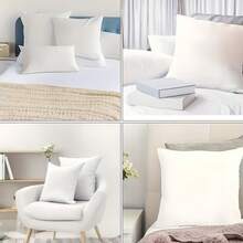 1pc Square Pillow Insert | Cloud-Like Soft Polyester Fiber Texture & High Elasticity, Non-Woven Material, Suitable For All Seasons, Christmas Gift Set - Brushed Fabric Pillowcase and Pillow Insert - View 10