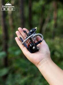 CAMPINGMOON Adaptor Tabung Perpanjangan Kompor Kemah Katup Perpanjangan Kompor Terintegrasi Luar Ruangan Model Ketinggian Tinggi Braket Lipat Tabung Perpanjangan Dengan Adaptor Regulator Tekanan Aksesori Kepala Kompor Terpisah BKZ23-LOD - A - View 7