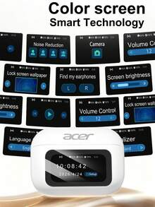 Acer OHR802 Wireless Earbuds With Active Noise Cancellation, Noise Isolation, Multi-Function Touch Control, Lossless Surround Sound, High-Definition Calls, Comfortable In-Ear Fit, Compatible With IOS/Android Systems - View 5