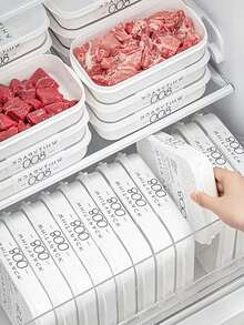 10-Pack Reusable Food Storage Container Set, Refrigerator Storage Boxes, Stackable Freezer Food Storage Containers With Lids, For Grains, Meat, Fruits, And Vegetables, For Lunch Boxes, Kitchen Organization, And Kitchen Storage - Multicolor - View 1