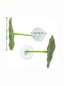1pc Betta Fish Leaf Hammock, Extra Wide Aquarium Plant Decoration Resting Bed, Artificial Leaf Decor For Fish Tank, Helps Improve Betta Fish Health, Natural Organic Comfortable Fish Tank Resting Area - A - View 3