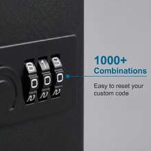 Wall-Mount Key Cabinet With 20 Key Slots, Lockable Key Storage Box, Wall Hanging Key Organizer With Lock, Sturdy Durable Key Holder For Home Hotel Office Business Dorm Entryway, Ideal Mother's Day Father's Day Housewarming Gift, Black - View 5