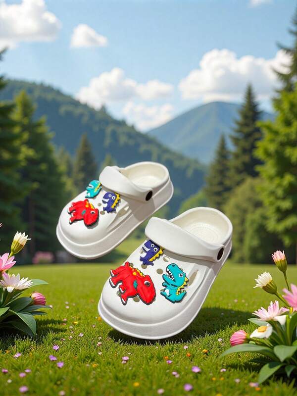 Cartoon Cute Animal Kids Slippers, Indoor Outdoor Daily Casual, Flat Lightweight, Beach Party Comfortable Cool Fashion Style