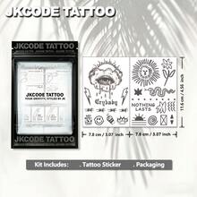 JKCODE TATTOO 2pcs Semi-Permanent Tattoo Set | Fun Illustration Tattoo Stickers, Hand Tattoos, Cute Design Finger Tattoos | Unisex Waterproof Tattoos, Realistic Fake Tattoos, Non-Reflective, Lasts 7-14 Days, Magic Tattoos, Lasts 1-2 Weeks, Perfect Gift - Halloween - View 6