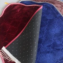 1pc Solid‑Color Arch‑Shaped Prayer Mat, Fleece Thickened Worship Rug, Ramadan Festival Gift For Daily Worship - Multicolor - View 6