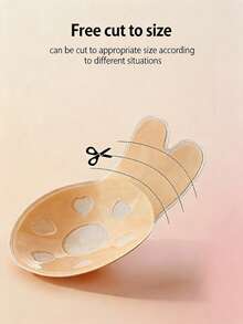 1 Pair Leopard Print Rabbit Ear Breast Lift Adhesive Pads, Self-Adhesive Invisible Bra Pads, Backless Strapless Invisible Breast Pads, Suitable For Dresses, Parties And Special Occasions, Lingerie, Adhesive Bras, Breast Tape, Travel Essentials, Strapless Bras - Upgraded Version - View 8