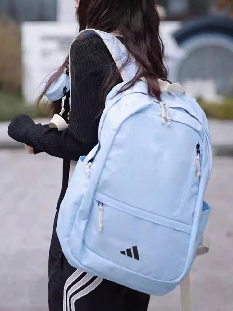 Adidas Sportswear Pocket Lightweight Logo Backpack Fabric Regular Fit Unisex Blue - Blue - View 1