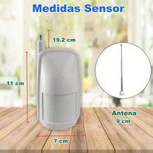 Detector Sensor De Movimiento Dual Tech para Casa Negocio Oficina 4.5V 433Mhz Protección - Blanco - Ver 3