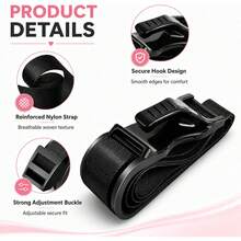 Anti-Choke Seat Belt, Car Abdominal Support Belt, Anti-Choke Belly Adjustable Belt, Seat Belt Extender, Extension Strap - Multicolor - View 3
