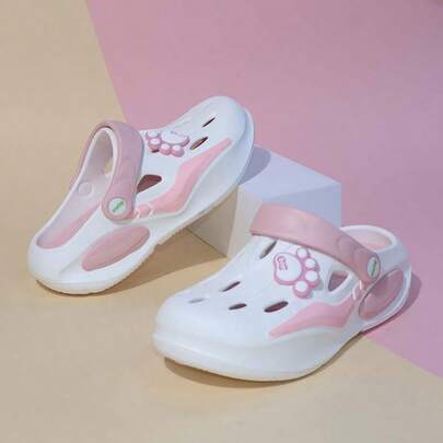 Women's Cute Cartoon Thick Sole Platform Clog Sandals, Beach Slides, Summer Outdoor Wear, Half-Back Clogs, Nurse Work Shoes, Operating Room Closed-Toe Slippers, Soft Sole Fashion Clogs