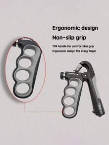 1pc 5-100kg Portable Arm Strength Training Grip Exerciser, Adjustable Counting Grip Strength Trainer, Finger Exerciser, Stretching, Wrist Expander, Suitable For Gym, Muscle Workout, Fitness Equipment, Strength Training - Multicolor - View 8