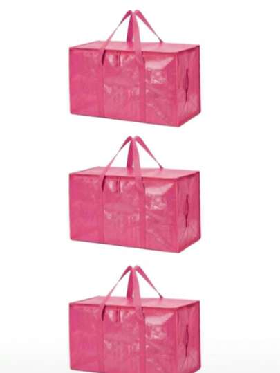 1/3pcs Large Capacity Thickened Heavy Duty Moving Bags, Moving Supplies Storage Containers, Moving Essentials With Reinforced Handles, Wear-Resistant Waterproof Foldable Clothes Storage Boxes, Large Size Blanket Toy Shoe Storage Bins, College Dorm Essential Storage Items, Underbed Storage Space