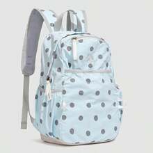 SHILAN Lightweight Printed Foldable Backpack Portable Casual Travel Rucksack Simple Large‑Capacity Daily Student School Bag - Multicolor - View 2